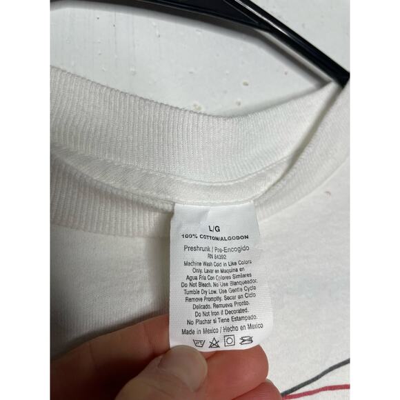 Vintage 1997 Youth Large Hanson T Shirt Short Sleeves White Band Shirt - Picture 4 of 6